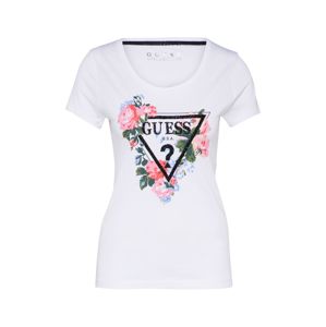 GUESS Shirt mit Ziersteinbestaz  vegyes színek / fehér
