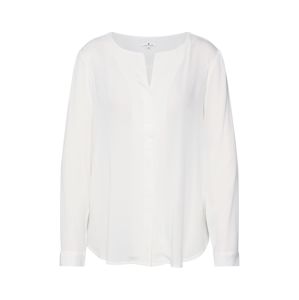 TOM TAILOR Blúz 'blouse with V-neckline'  fehér