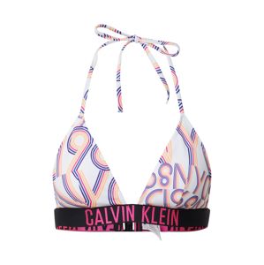 Calvin Klein Swimwear Bikini felső  fehér / rózsaszín / fekete