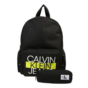 Calvin Klein Jeans Hátizsák  fekete / fehér / sárga