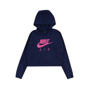 Nike Sportswear Tréning póló 'AIR CROP'  rózsaszín / tengerészkék