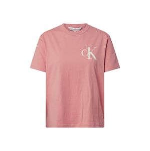 Calvin Klein Jeans Póló 'BACK INSTITUTIONAL LOGO SLIM TEE'  fáradt rózsaszín