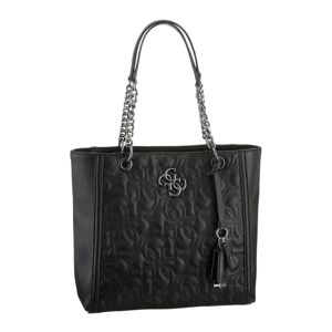 GUESS Shopper táska  fekete / ezüst