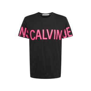 Calvin Klein Jeans Póló  rózsaszín / fekete