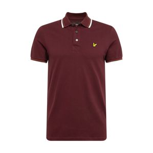 Lyle & Scott Póló 'Tipped Polo Shirt'  burgundi vörös / fehér