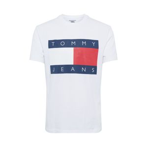 Tommy Jeans Póló 'FLAG TEE'  sötétkék / fehér