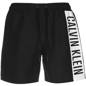 Calvin Klein Swimwear Rövid fürdőnadrágok 'Intense Power'  fehér / fekete