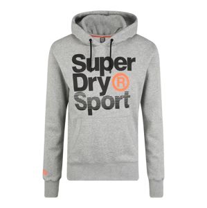 Superdry Sport-Sweatshirt 'CORE SPORT OVERHEAD'  fekete / szürke