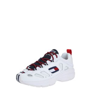 Tommy Jeans Rövid szárú edzőcipők 'HERITAGE RETRO'  piros / sötétkék / fehér