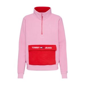 Tommy Jeans Tréning póló 'COLORBLOCK'  rózsaszín / piros