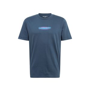 Carhartt WIP Póló  világoslila / tengerészkék / kék / fehér