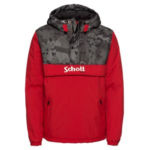 Schott NYC Téli dzseki 'HUSKY 18'  füstszürke / piros