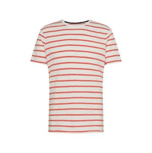 NOWADAYS Póló 'SZ stripe shirt'  narancsvörös