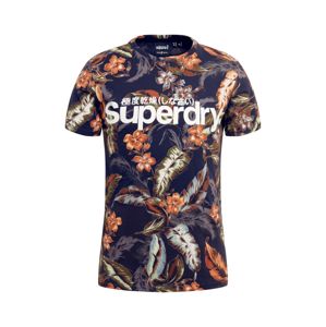Superdry Póló 'SUPER 5'  aranysárga / tengerészkék / fehér / kék