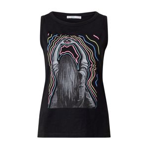 EDC BY ESPRIT Top 'Core Festival T-Shirts sleeveless top'  fekete