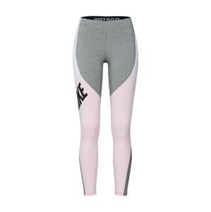 Nike Sportswear Leggings  szürke / rózsaszín / fehér