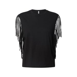 ONLY Top 'ONLFRINGES LIFE S/S O-NECK TOP CS JRS'  fekete