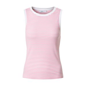 EDC BY ESPRIT Top 'Stripe Rib Tank T-Shirts sleeveless'  rózsaszín