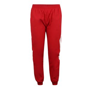 Urban Classics Curvy Nadrág 'Ladies Striped Crinkle Pants'  piros / fehér