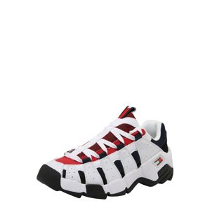 Tommy Jeans Rövid szárú edzőcipők  piros / fehér