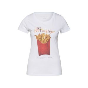 EINSTEIN & NEWTON Póló 'Fries T-Shirt'  aranysárga / fehér / piros