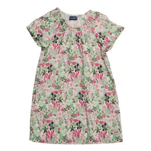 Sanetta Kidswear Ruha 'Dress'  elefántcsont / zöld / rózsaszín