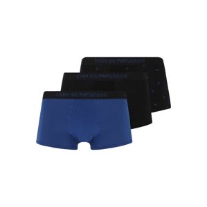 Emporio Armani Boxeralsók '3-PACK TRUNK'  kék / fekete