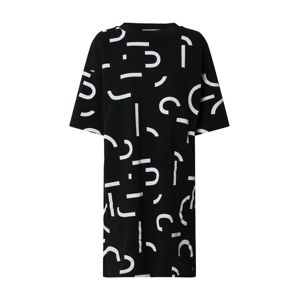 EDC BY ESPRIT Nyári ruhák 'Geo Type'  fekete / fehér