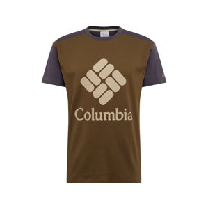 COLUMBIA Póló 'Columbia Lodge Logo'  bézs / olíva
