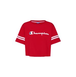 Champion Authentic Athletic Apparel Póló 'Rochester Crop'  tengerészkék / piros / fehér