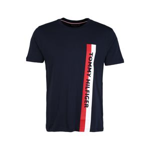 Tommy Hilfiger Underwear Rövid pizsama ' Crew Neck '  fehér / sötétkék / piros