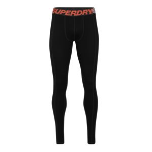 Superdry Snow Sport alsónadrágok 'CARBON BASELAYER LEGGING'  fekete