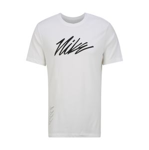 NIKE Funkcionális felső 'Nike Dri-FIT'  fekete / fehér