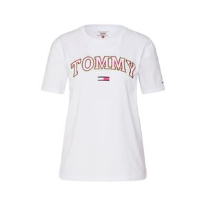 Tommy Jeans Póló 'Neon Collegiate Tee'  fehér