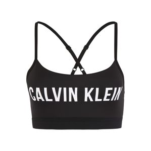 Calvin Klein Performance Sportmelltartók 'ADJUSTABLE SPORTS BRA LOGO'  fekete / fehér