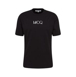 McQ Alexander McQueen Póló 'Dropped Shoulder'  fekete