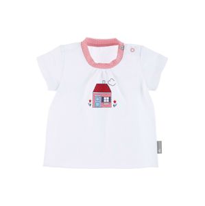 STERNTALER Póló 'Haus'  fehér / rózsaszín / piros