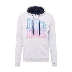 JACK & JONES Tréning póló  kék / világosszürke / rózsaszín