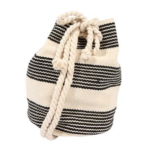 Seafolly Zsáktáskák 'Stripe Bucket Bag'  krém / fekete