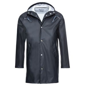 KnowledgeCotton Apparel Átmeneti kabátok 'Long Rain Jacket'  kék