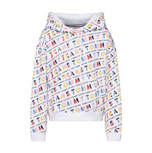 Tommy Jeans Tréning póló 'AOP Hoodie'  fehér / vegyes színek