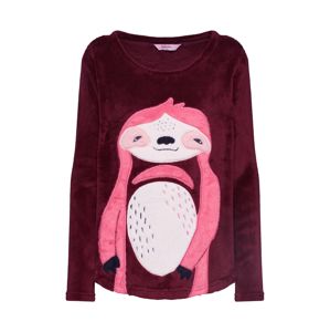 Hunkemöller Hálóingek 'Sweater Fleece Sloth'  borvörös
