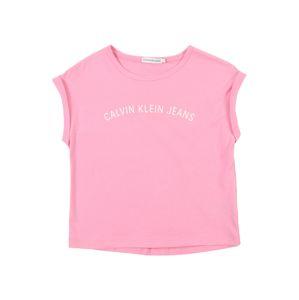 Calvin Klein Jeans Top  rózsaszín / fehér
