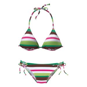 BUFFALO Bikini  fehér / barna / zöld / alma / neon-rózsaszín