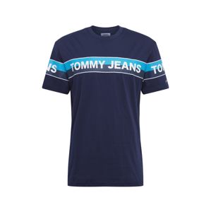 Tommy Jeans Póló 'TJM DOUBLE STRIPE LOGO TEE'  tengerészkék