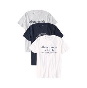Abercrombie & Fitch Póló  fehér / kék / szürke