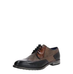 bugatti Fűzős cipő 'Lotus'  sötétkék / barna / szürke