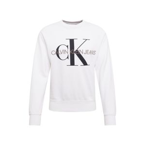 Calvin Klein Jeans Tréning póló 'washed reg monogram CN'  fekete / fehér