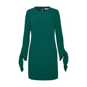 Calvin Klein Koktélruhák 'TIE CUFF DRESS LS'  zöld