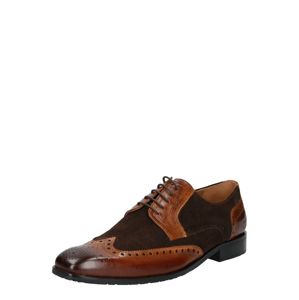 MELVIN & HAMILTON Fűzős cipő 'Rico 16'  barna / fekete